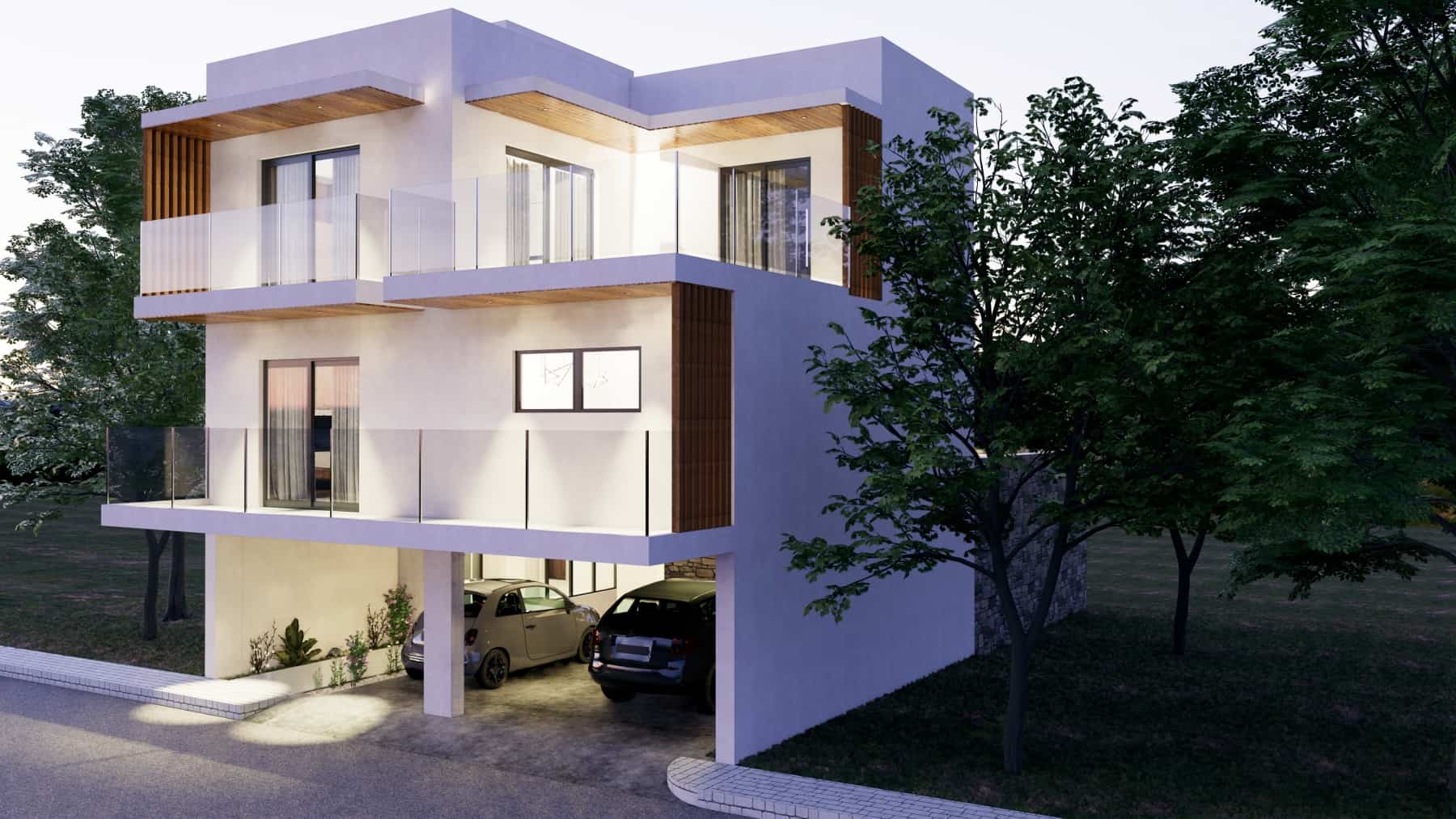 Αρχιτεκτονικός σχεδιασμός μονοκατοικίας Κλεάνθη - 3D φωτορεαλιστική απεικόνιση